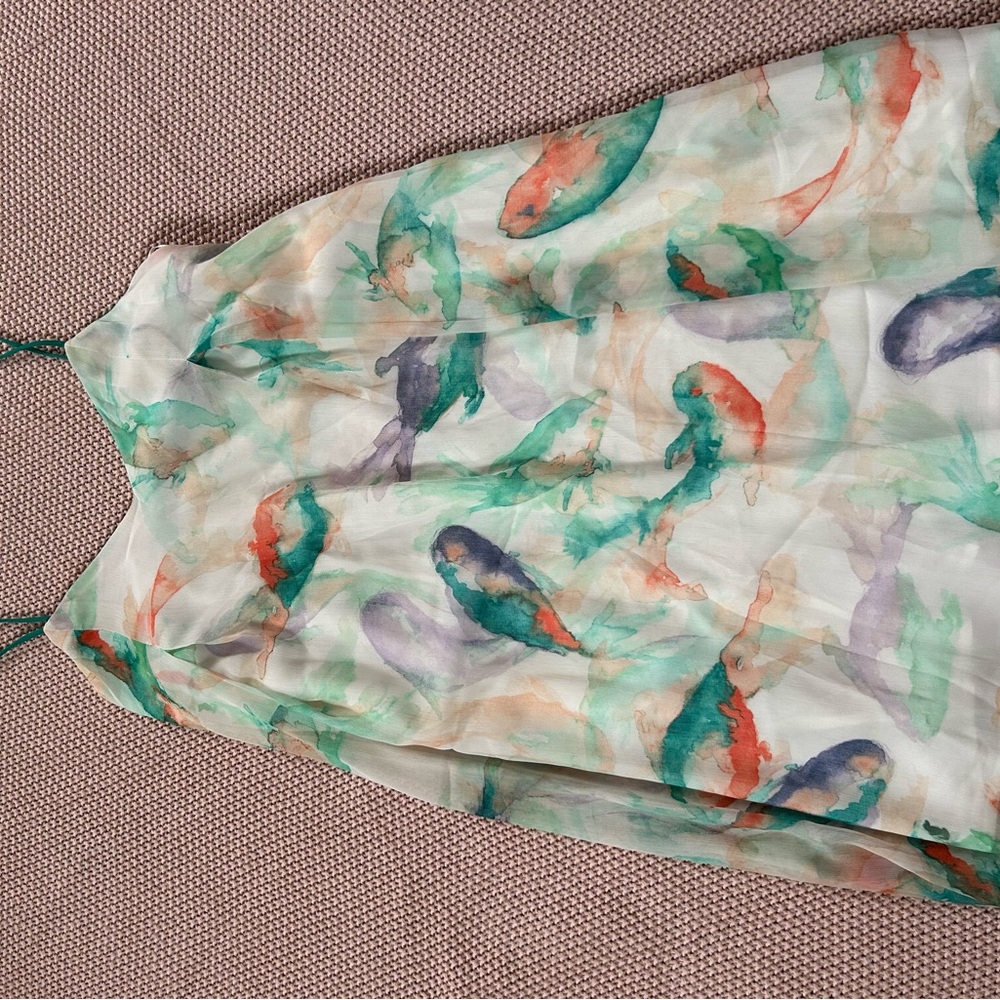 Colorful Abstract Print Dress